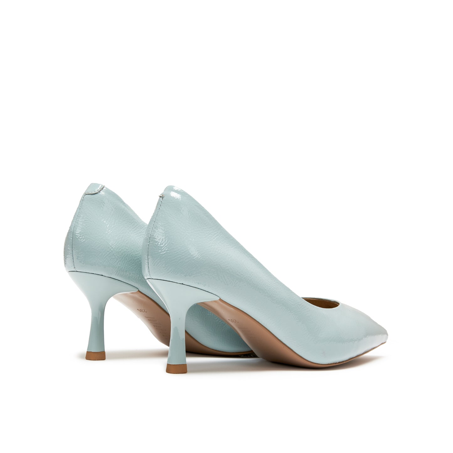 360° Cushy Cushy Wrinkled Patent Pumps