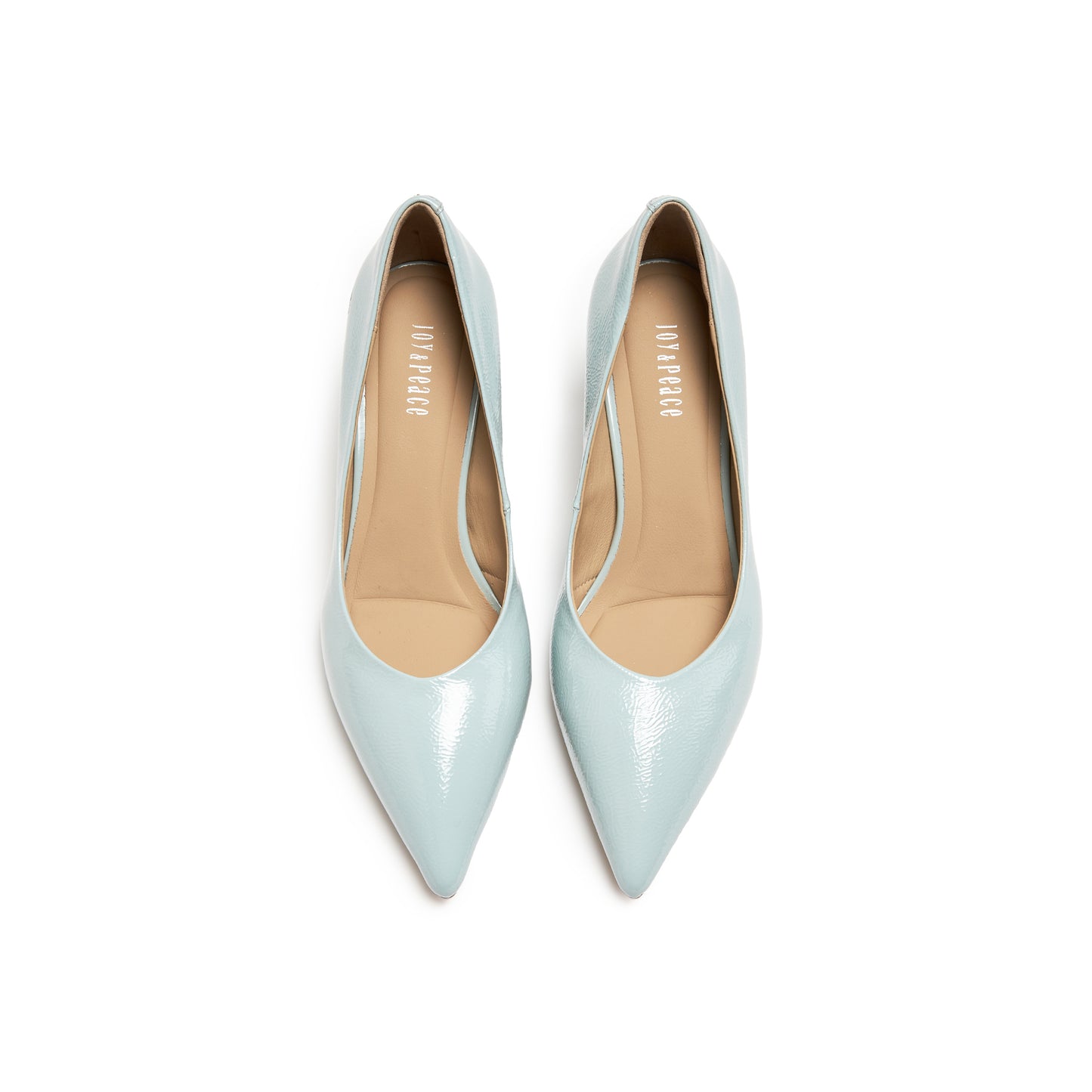 360° Cushy Cushy Wrinkled Patent Pumps