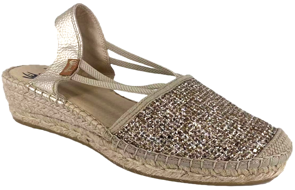 Glitter Ankle-strap Espadrilles