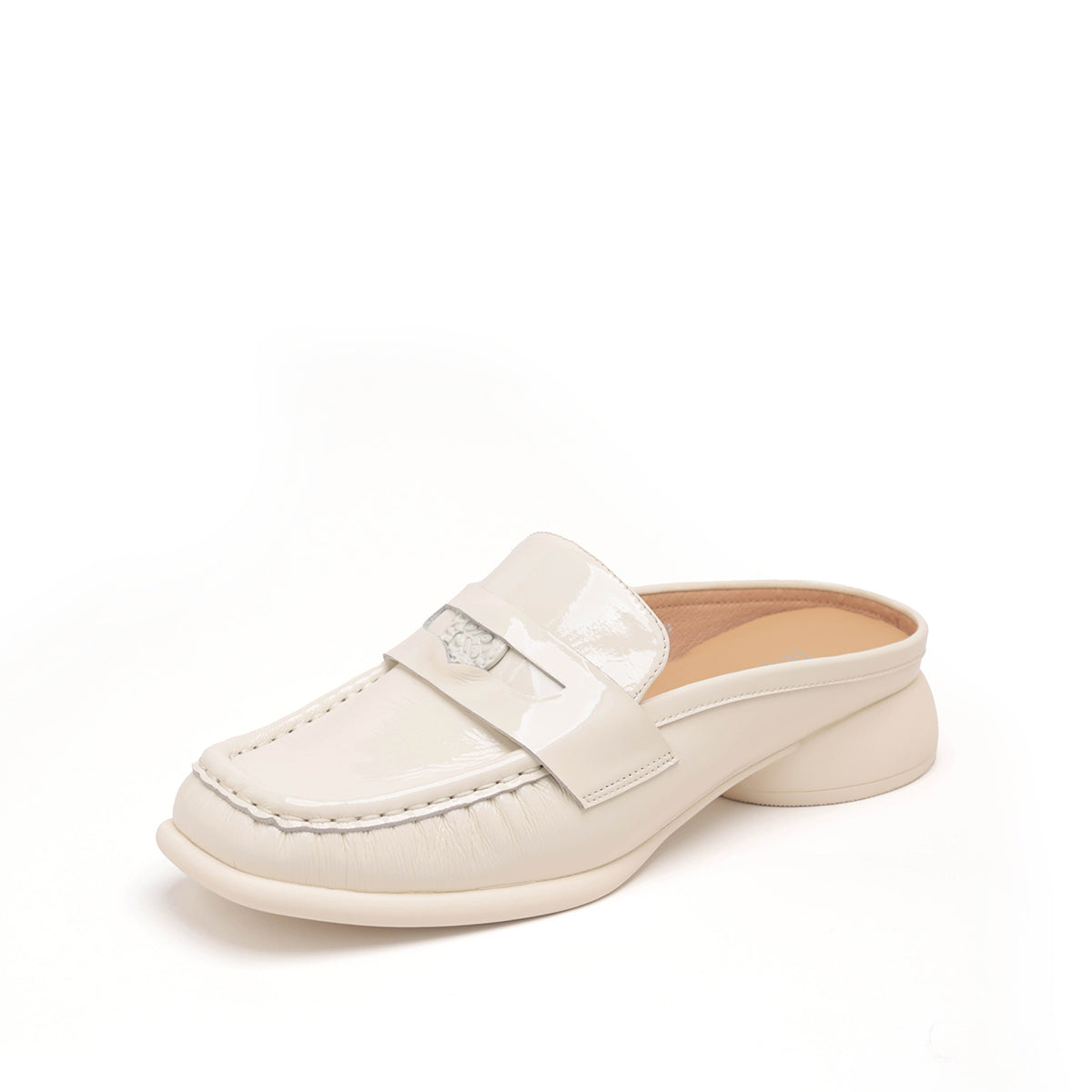 Soft Patent Mule Loafer