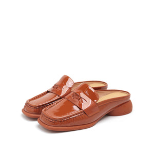 Soft Patent Mule Loafer