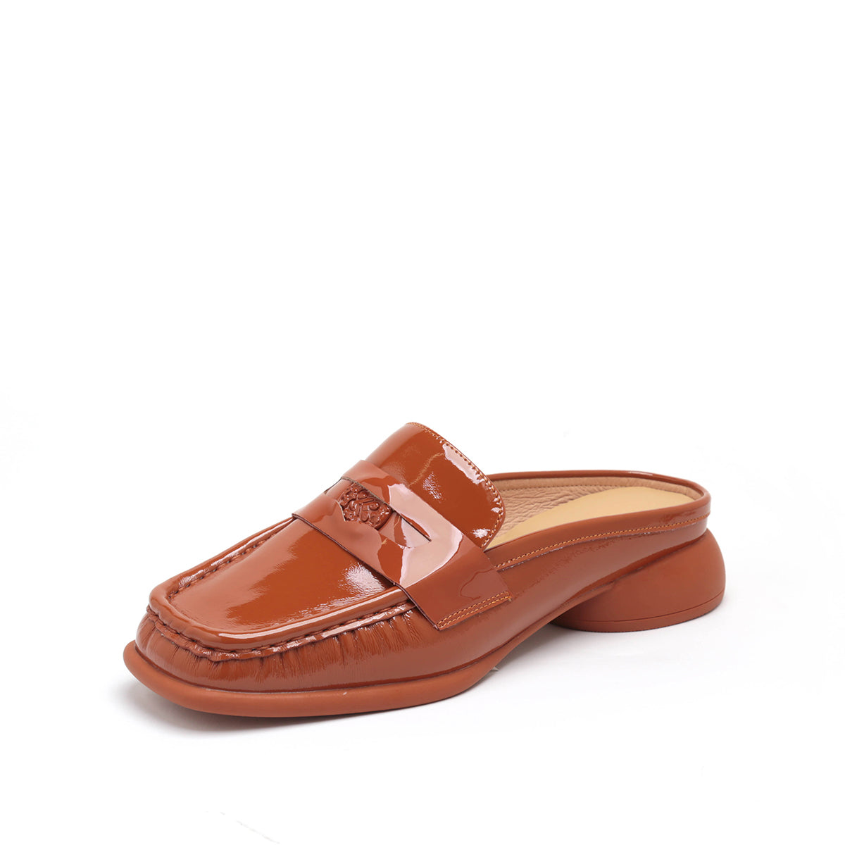 Soft Patent Mule Loafer