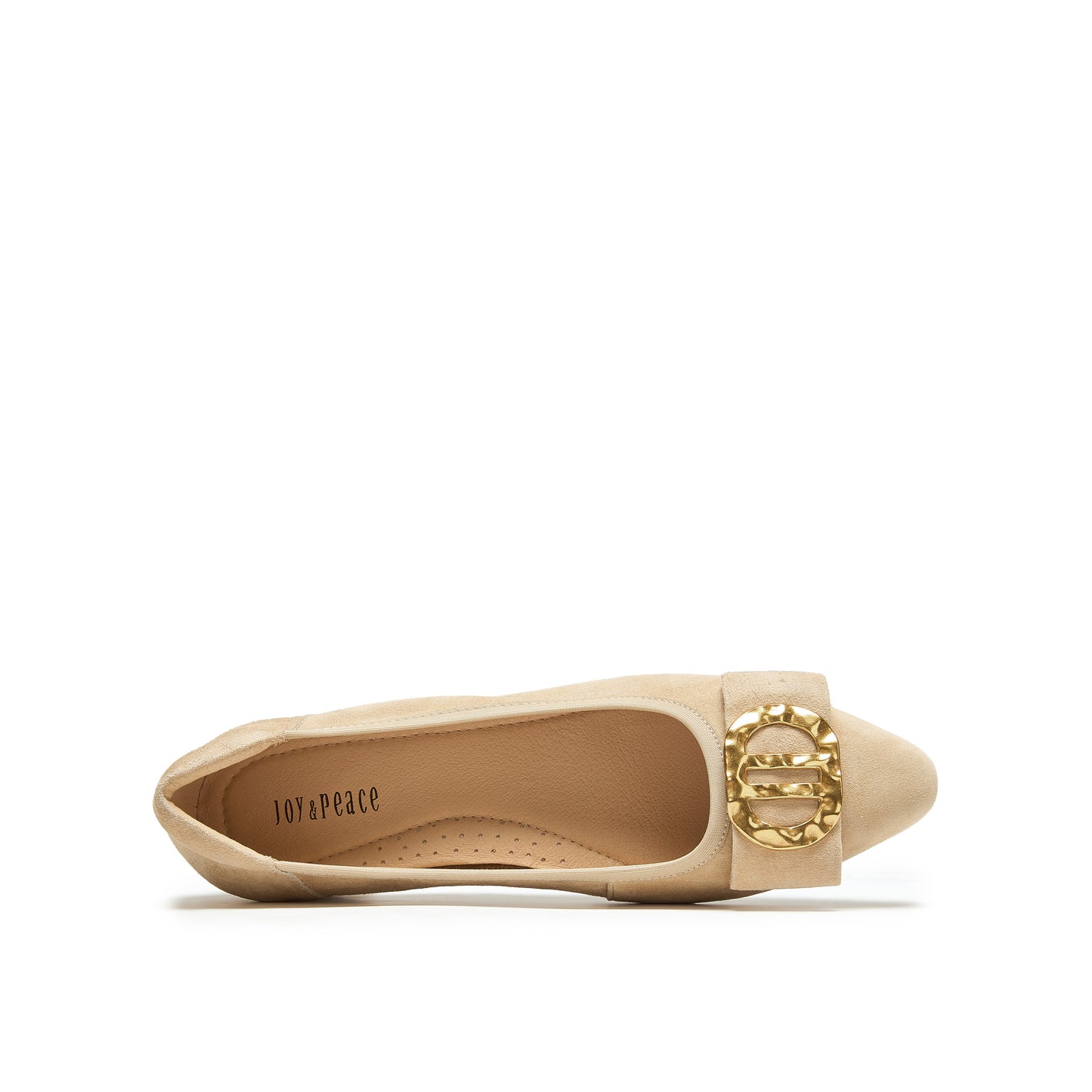 Metal Buckle Suede Pumps