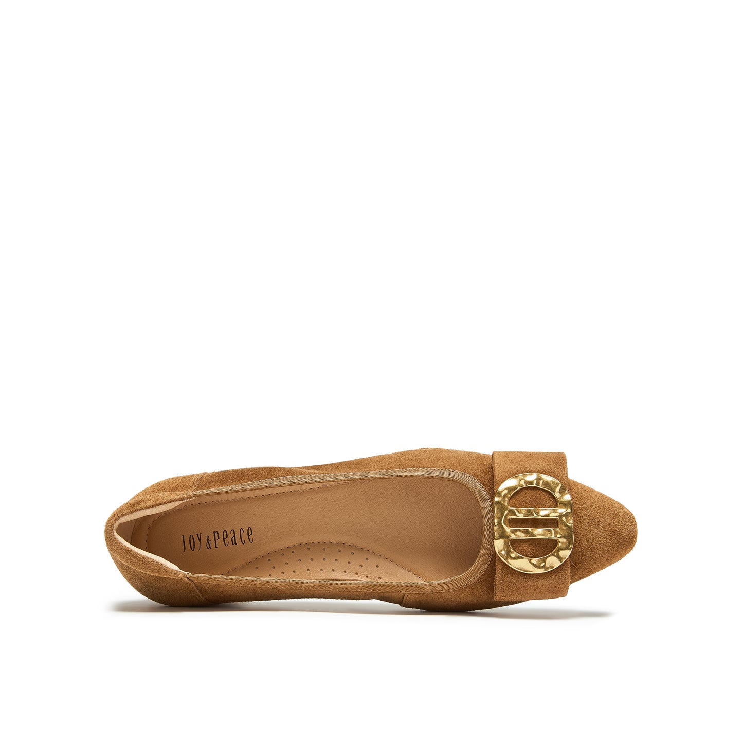 Metal Buckle Suede Pumps