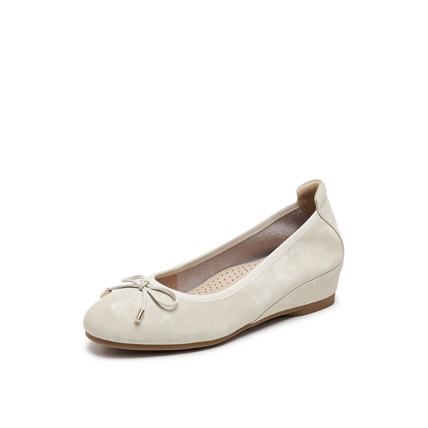Printed Calf Wedge Pumps