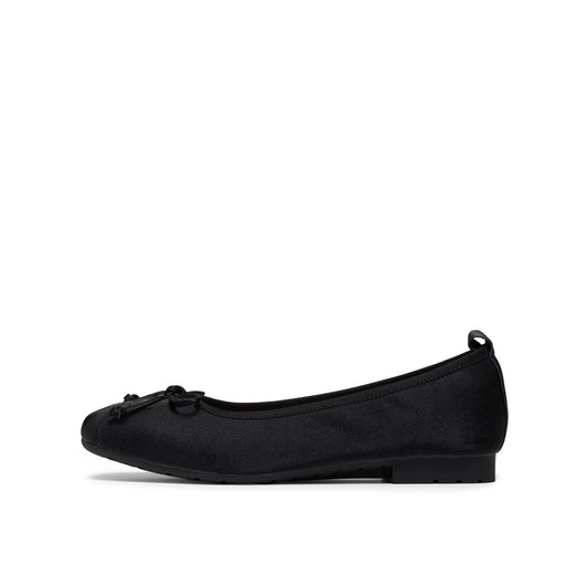 Silk Texture Calf Low Heel Pumps