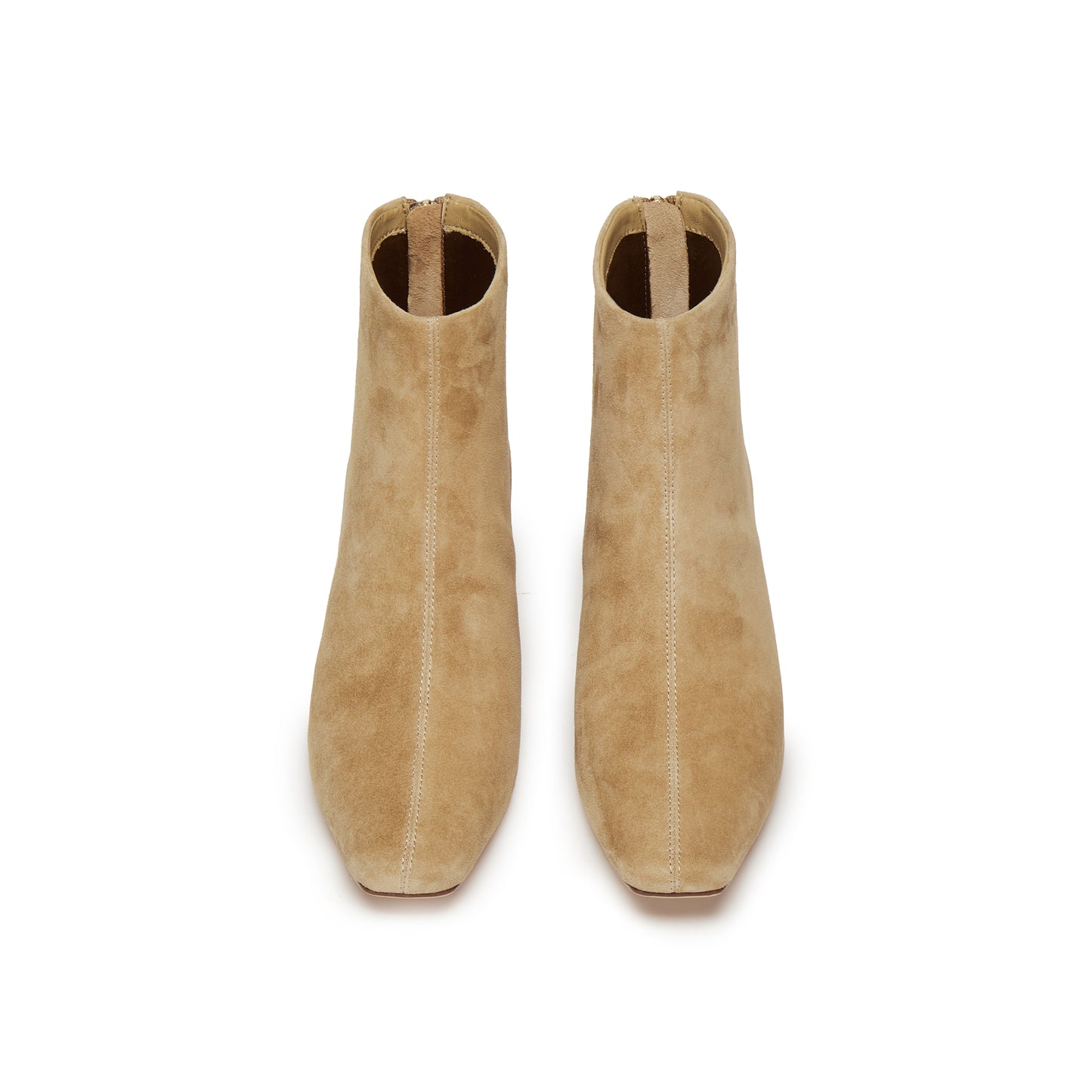 Square-toe Block-heeled Short Boots