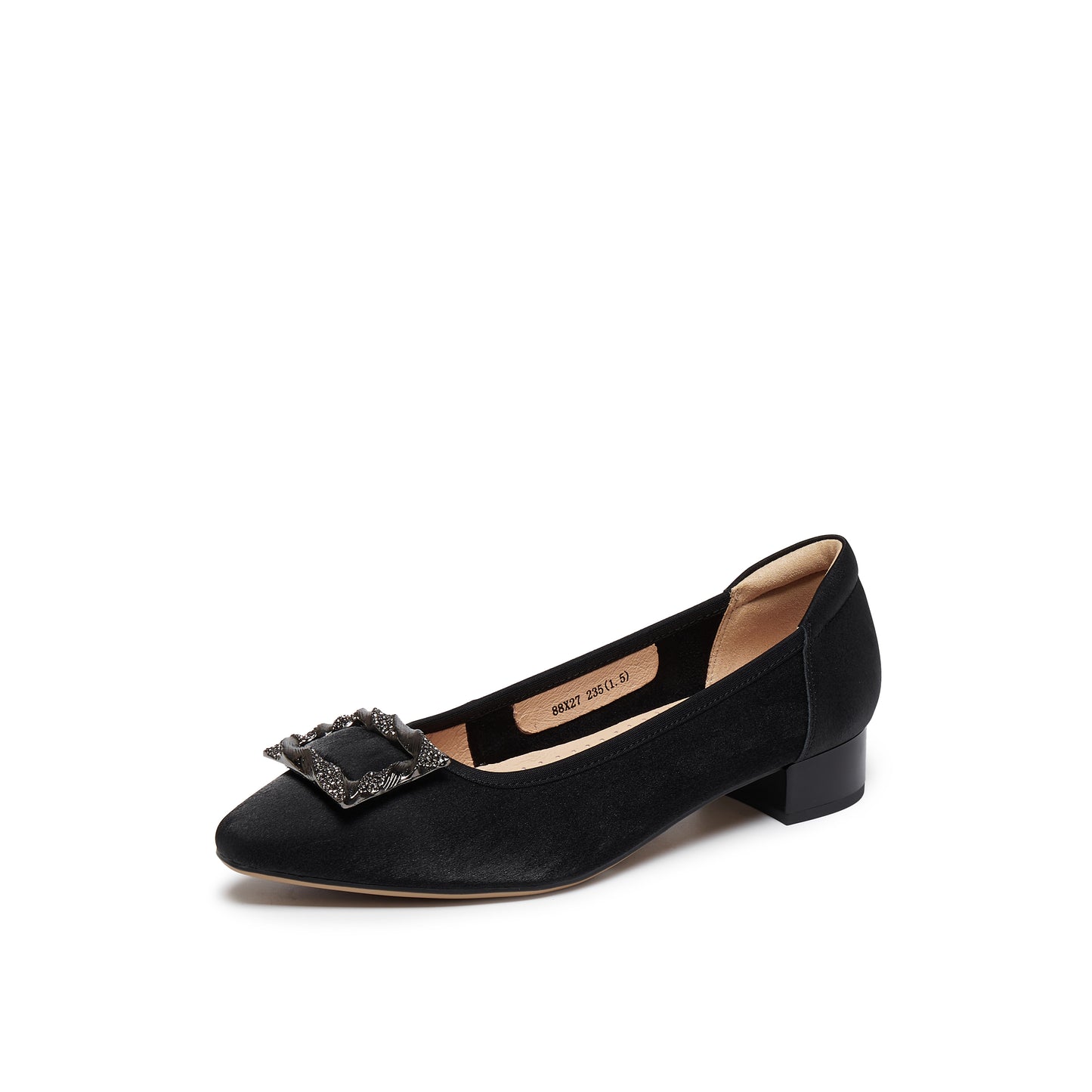 Silk Texture Calf Wedge Pumps