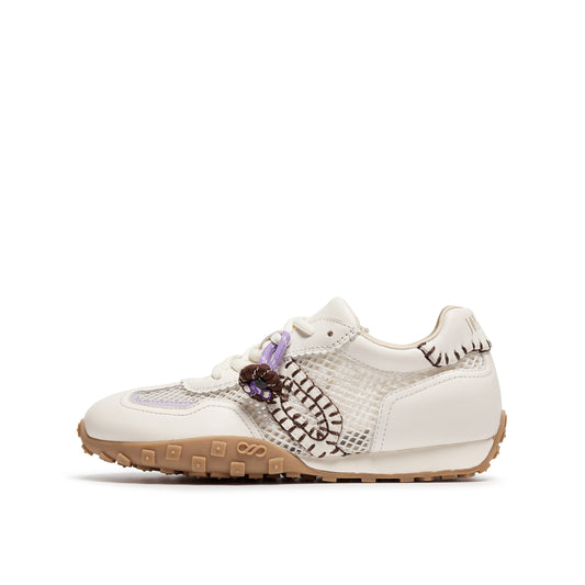 Mesh Sneakers with Pumpkin Charm