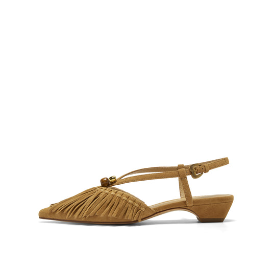 Tassel Slingback Pumps