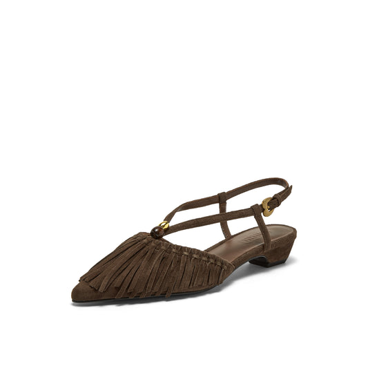 Tassel Slingback Pumps