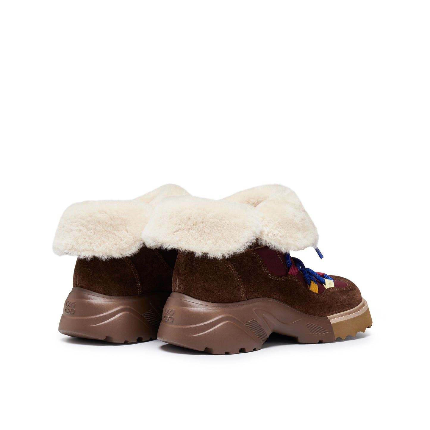 Wool Collar Hiker Boots