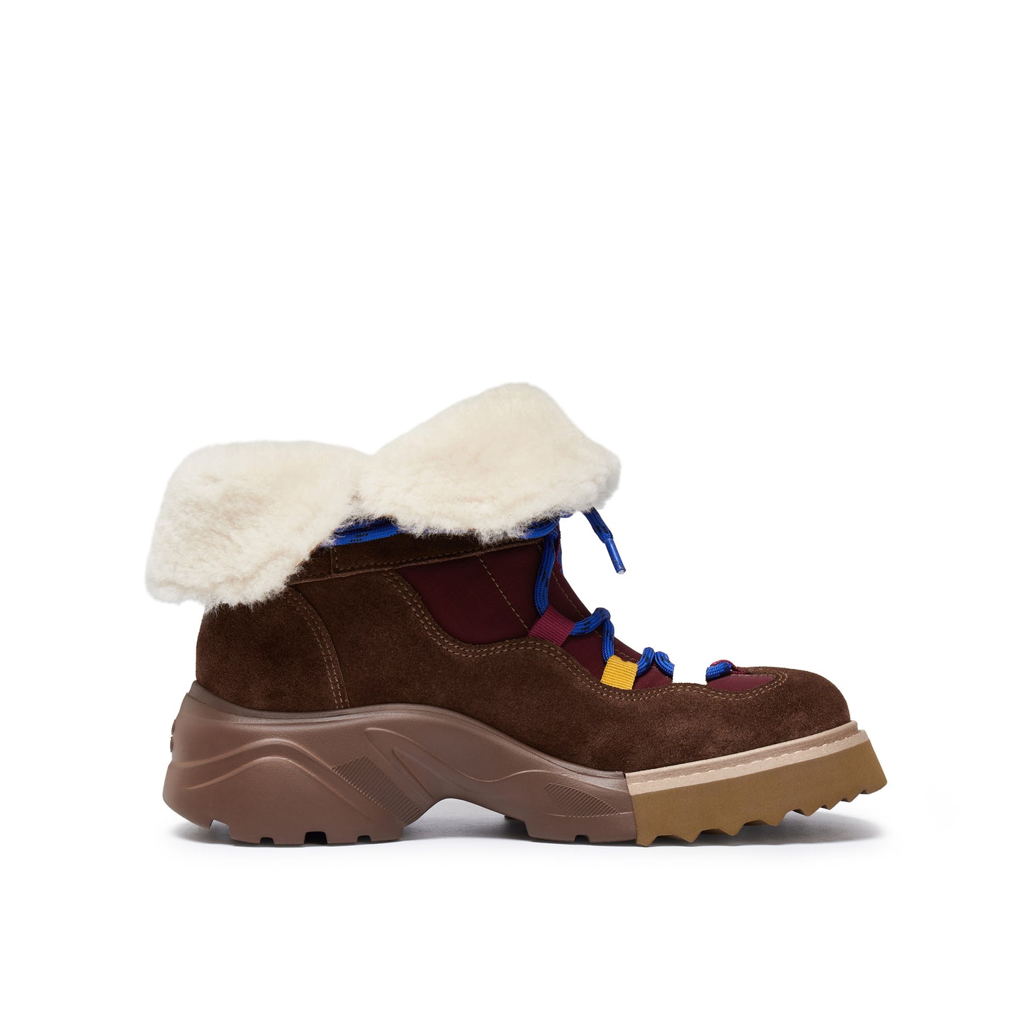 Wool Collar Hiker Boots