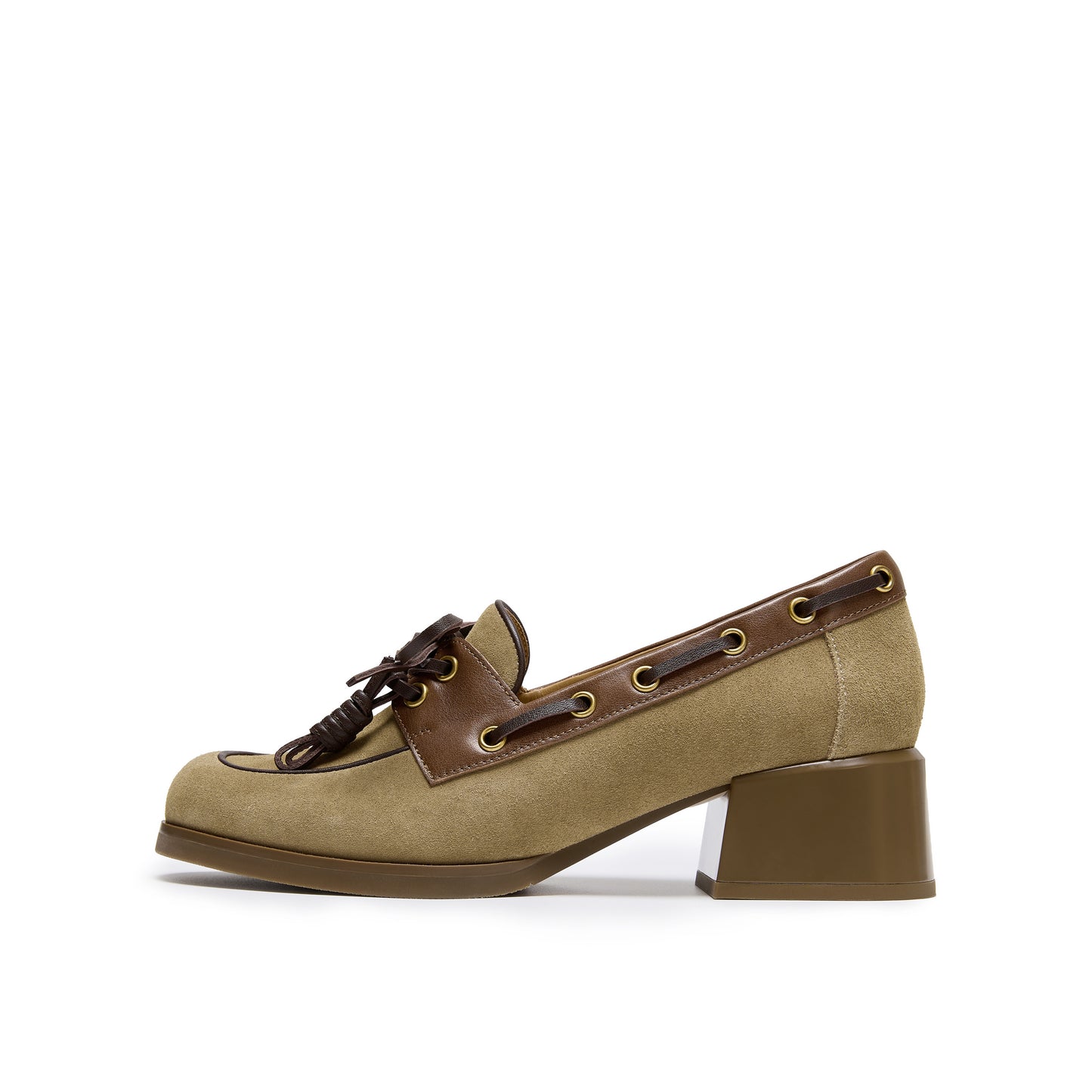 Retro Calf Split Boat Shoes