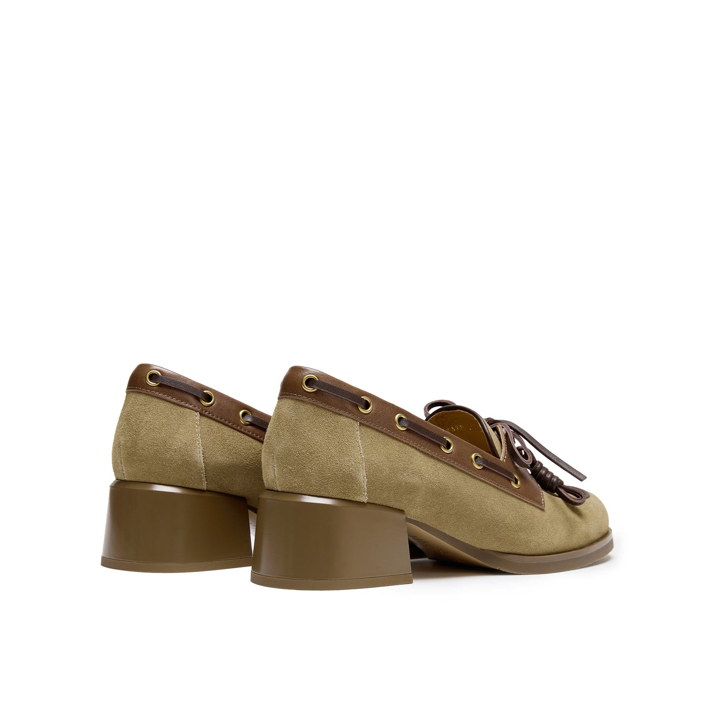 Retro Calf Split Boat Shoes