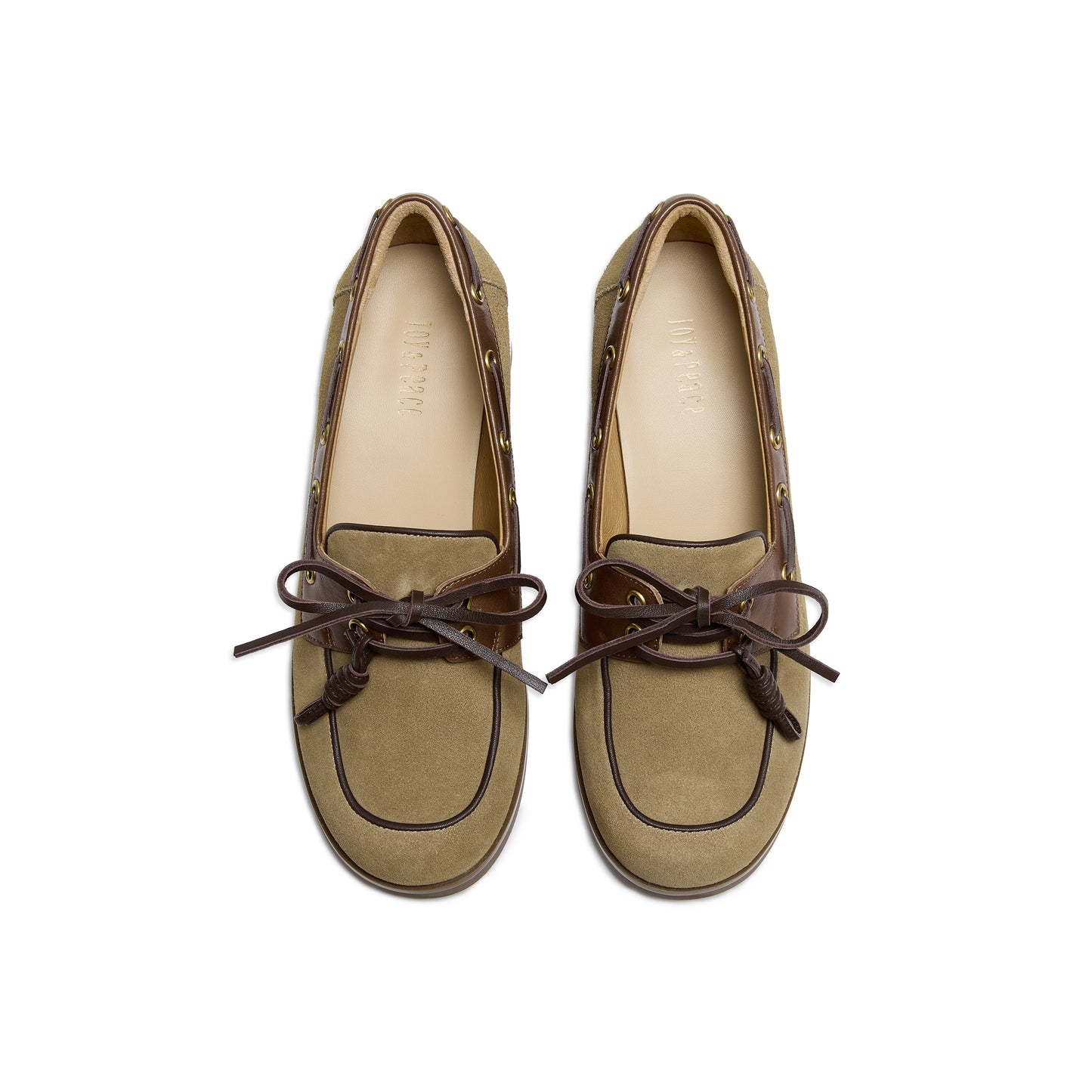 Retro Calf Split Boat Shoes