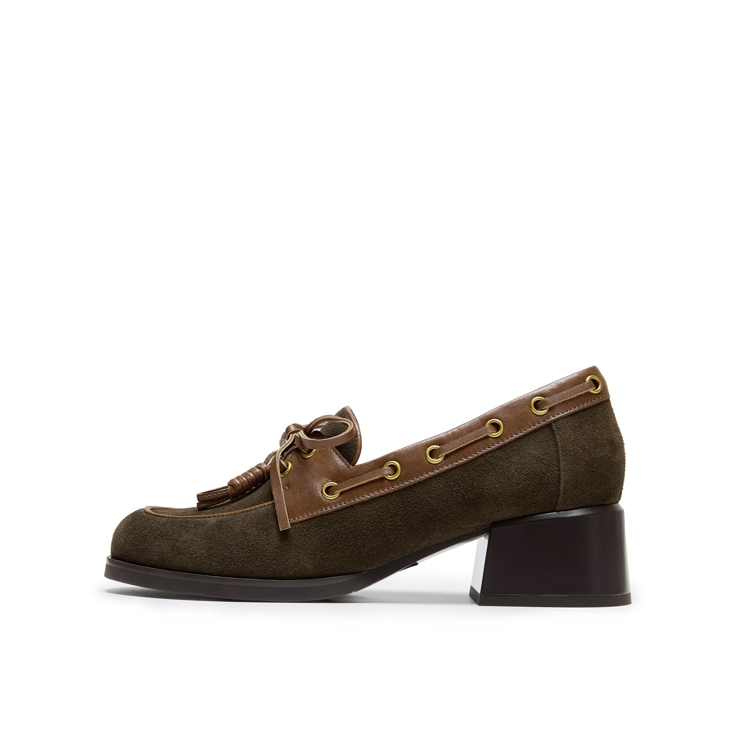 Retro Calf Split Boat Shoes