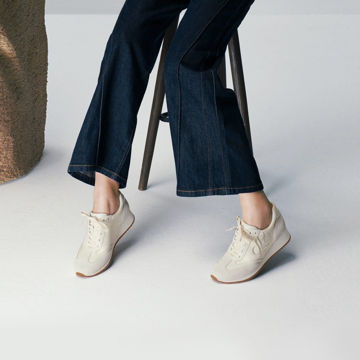 Minimalist Multi-material Sneakers
