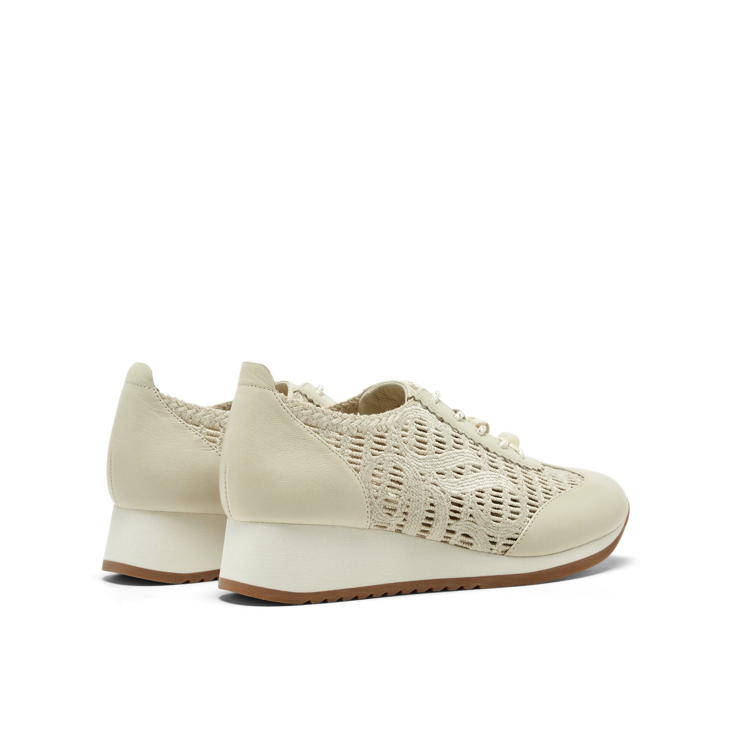 Perforated Weave Sneakers