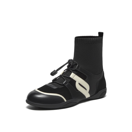 Elastic Knit Fabric Boxing Boots