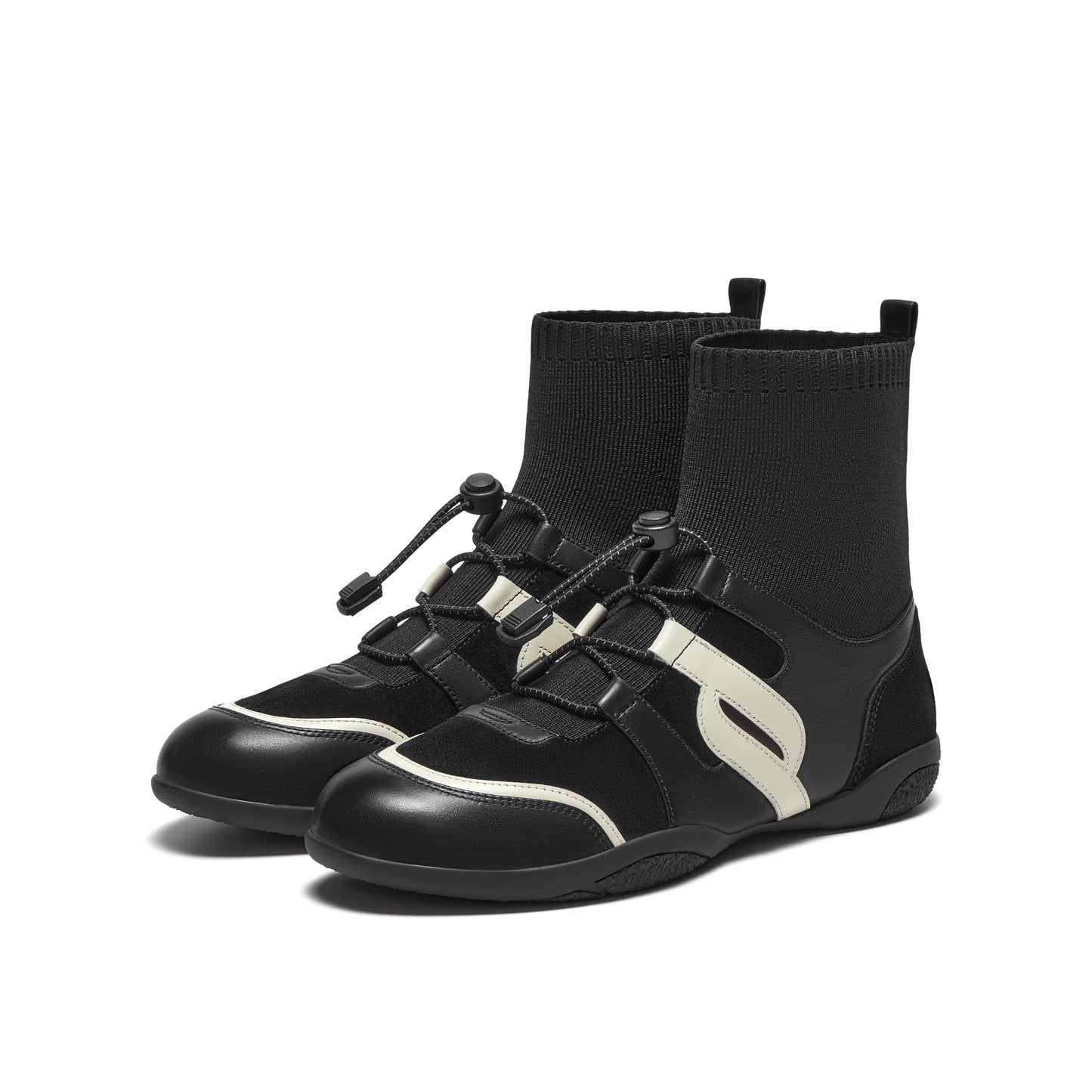 Elastic Knit Fabric Boxing Boots