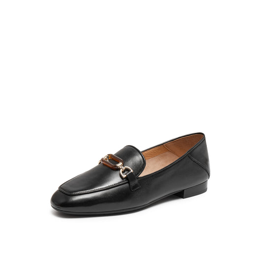Classic Ornament Buckle Loafers
