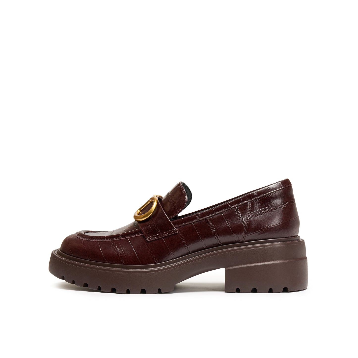 Eel-textured Calf Loafers