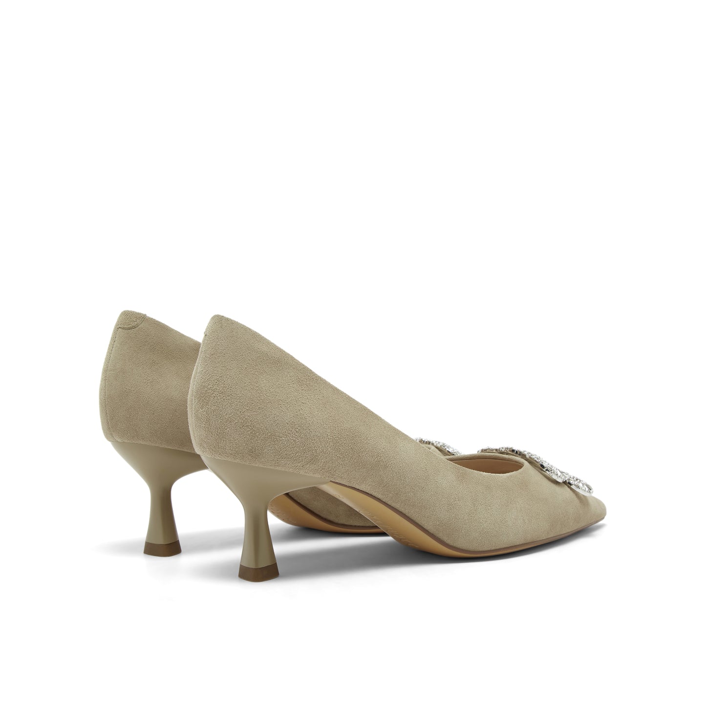 JP Infinity Logo Embellished Heels