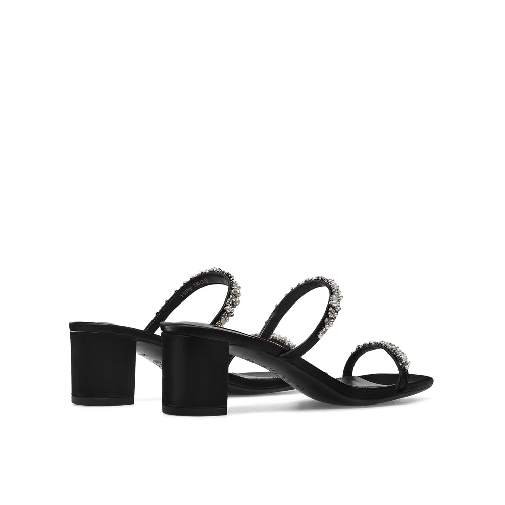 Crystal Embellished Strappy Sandals