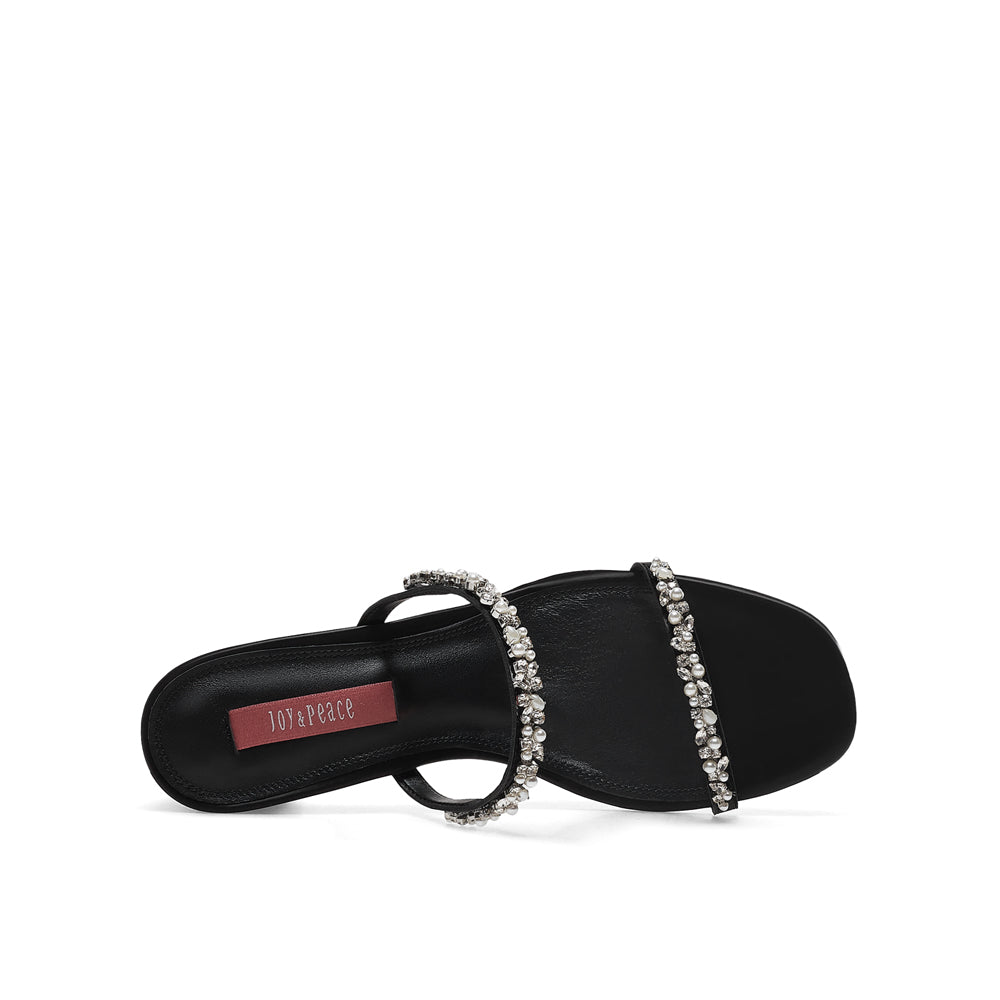 Crystal Embellished Strappy Sandals