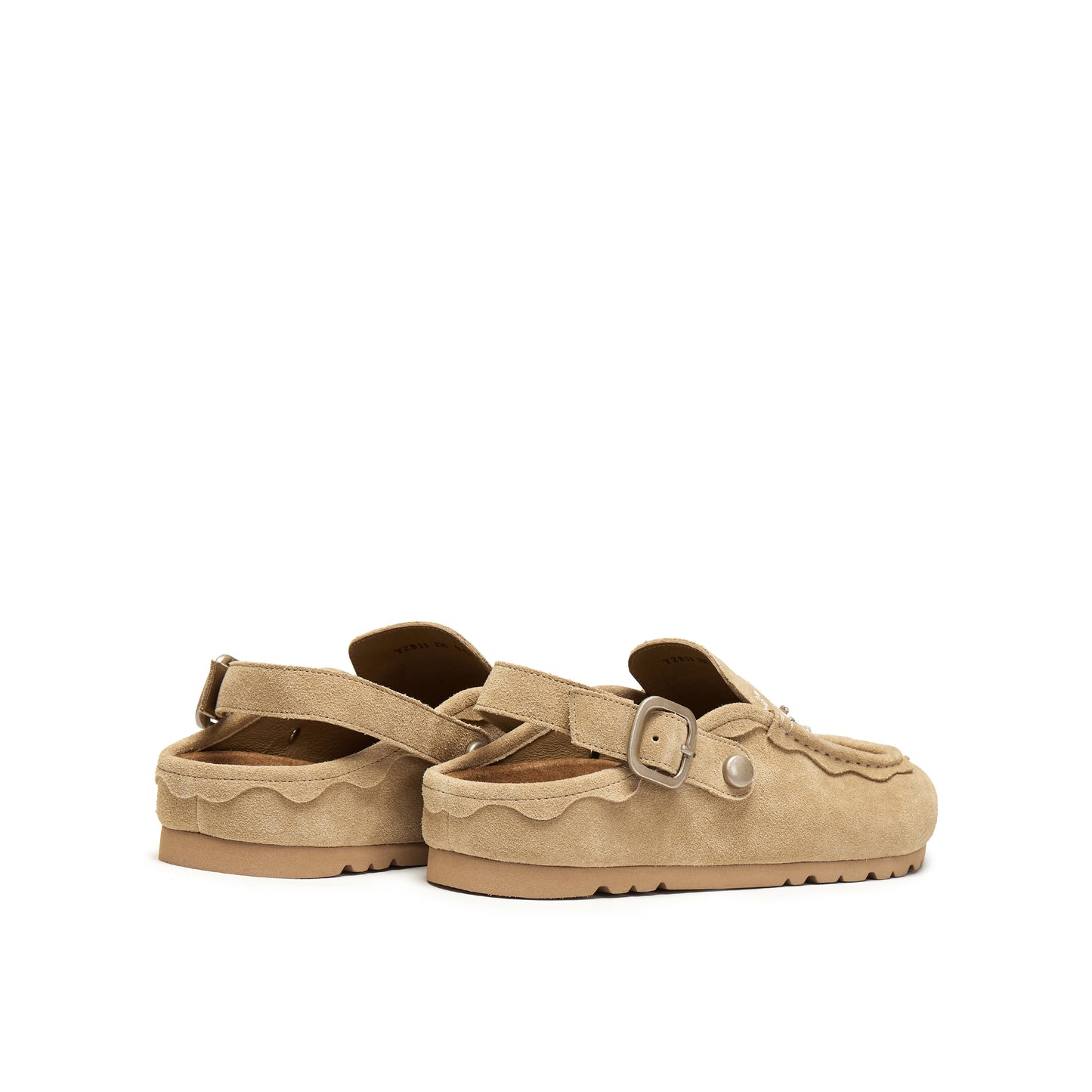 Wide Round Toe Sandals with Embroidery