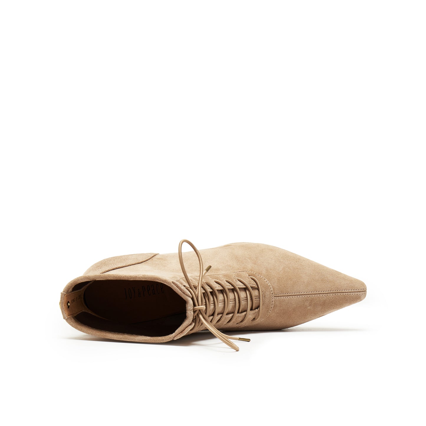 Stretch Kid Suede Wedge Short Boots