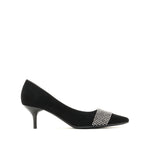 Crystal-embellished Suedu Point Toe Pumps