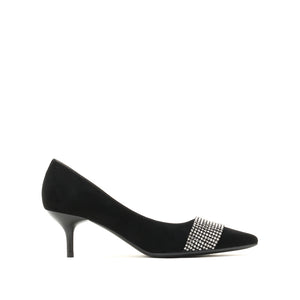 Crystal-embellished Suedu Point Toe Pumps