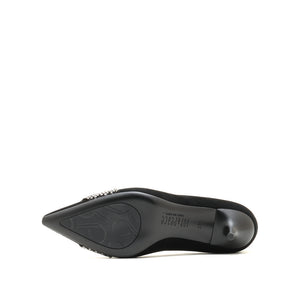 Crystal-embellished Suedu Point Toe Pumps