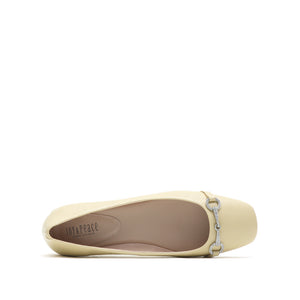 Embossed Leather Ballet Flats