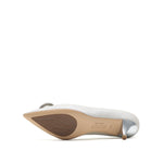 JP Buckle Pumps in Pearlized Kid Leather