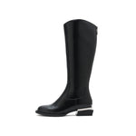 Metal Heel Riding Boots