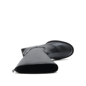 Metal Heel Riding Boots