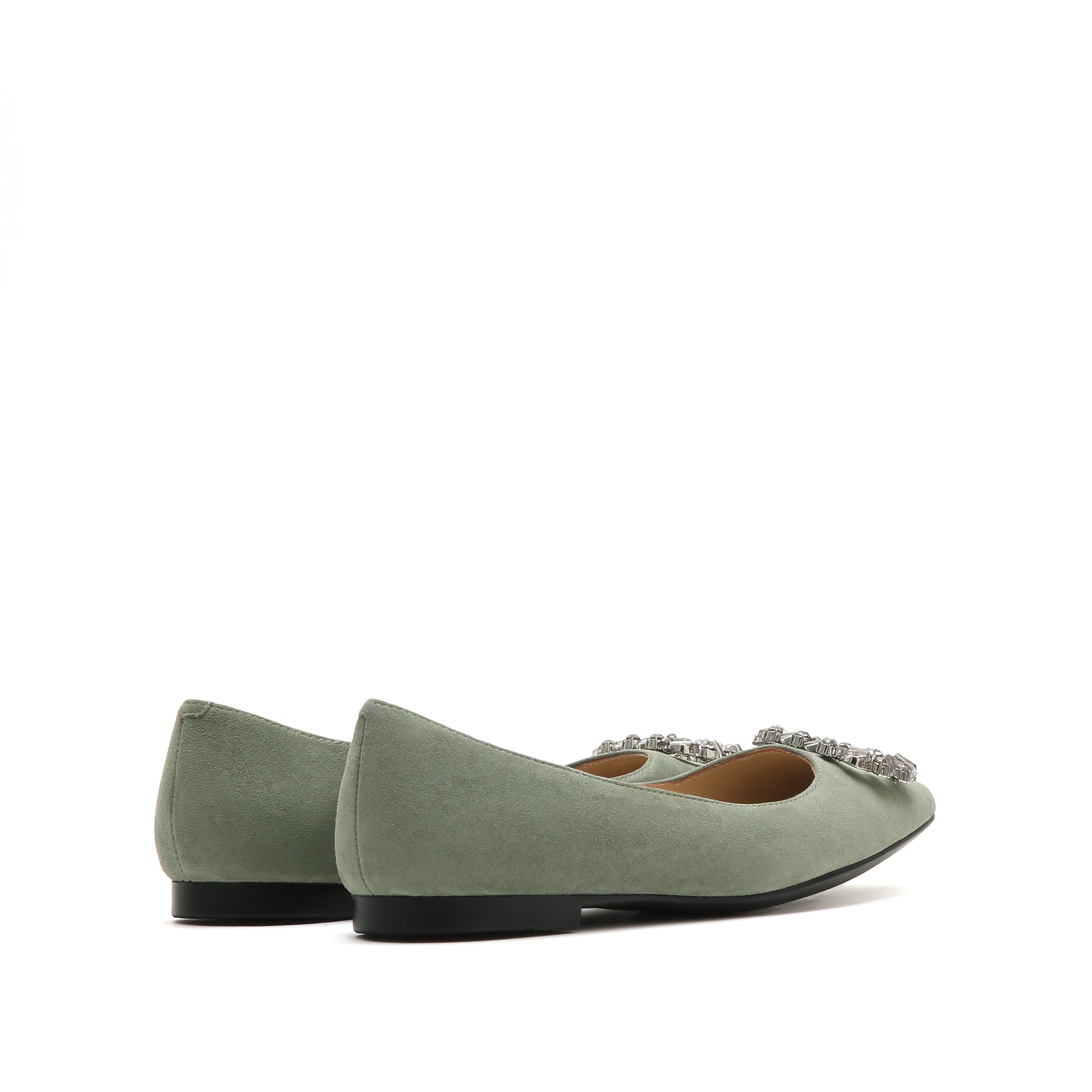Crystal-Embellished Ballet Shoes