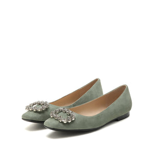 Crystal-Embellished Ballet Shoes
