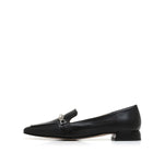 Crystal Chain-link Sheep Leather Loafers