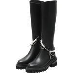 Pearl-Embellished Long Boots