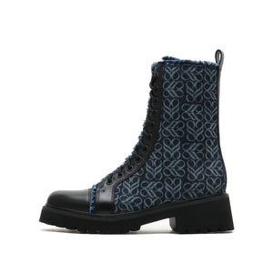 JP Infinity Monogram Lace-up Boots
