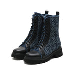 JP Infinity Monogram Lace-up Boots