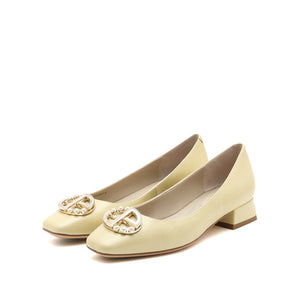 Pearl Buckle Pumps