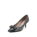 Ribbon Details Toe Cap Pumps