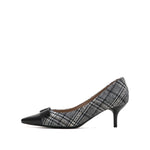 Ribbon Details Toe Cap Pumps