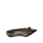 Ribbon Details Toe Cap Pumps