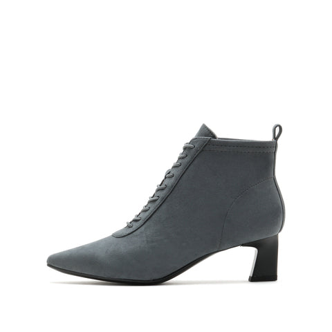 Stretch Flannel Lace Up Boots